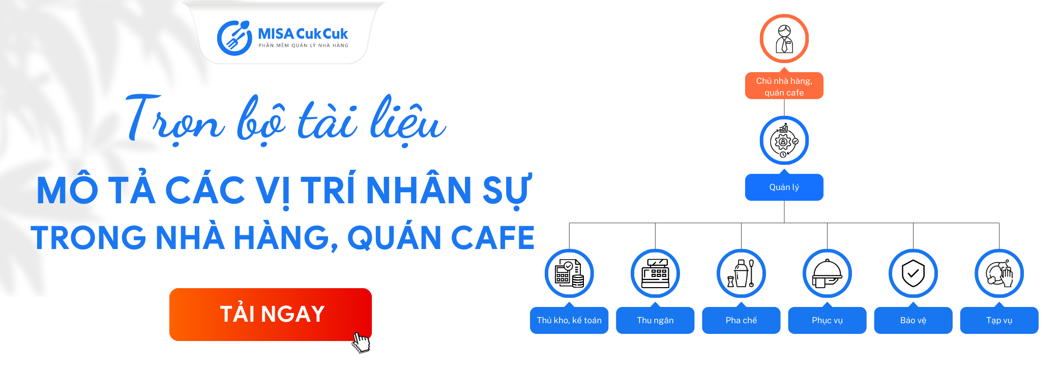 Template mô tả vị trí nhân sự nhà hàng
