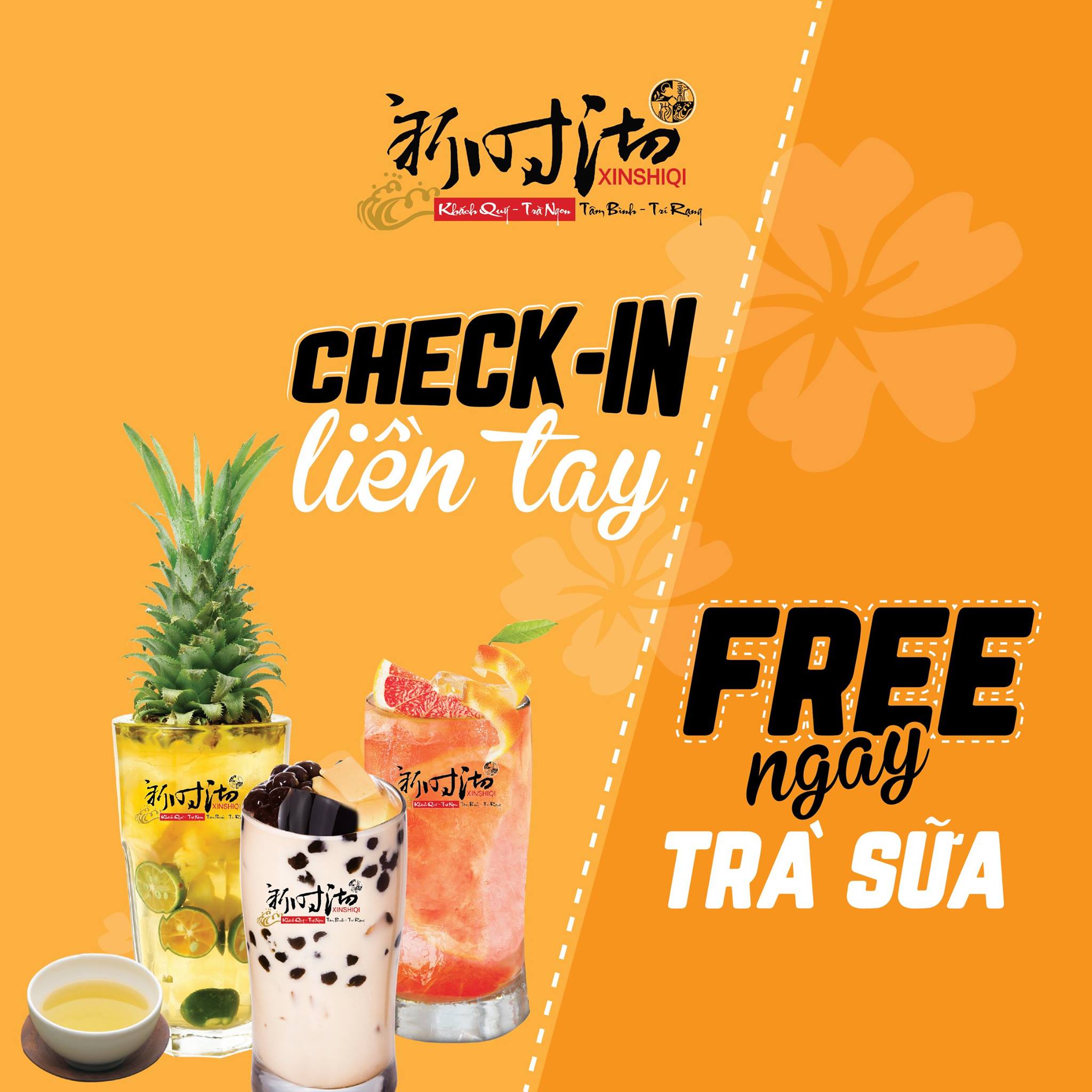check in quán trà sữa