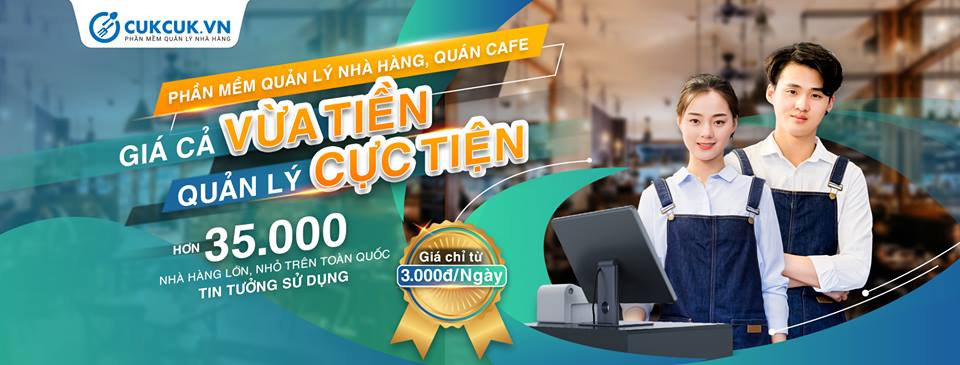 phần mềm quản lý quán cafe cukcuk