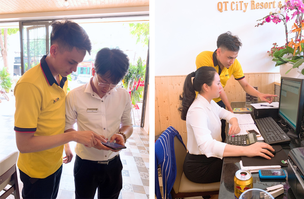 QT City resort sử dụng CUKCUK.VN