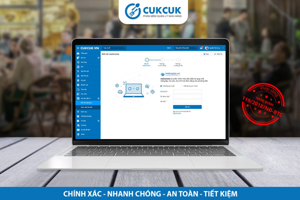 Phần mềm quản lý nhà hàng MISA CukCuk - Sản phẩm công nghệ số 2020
