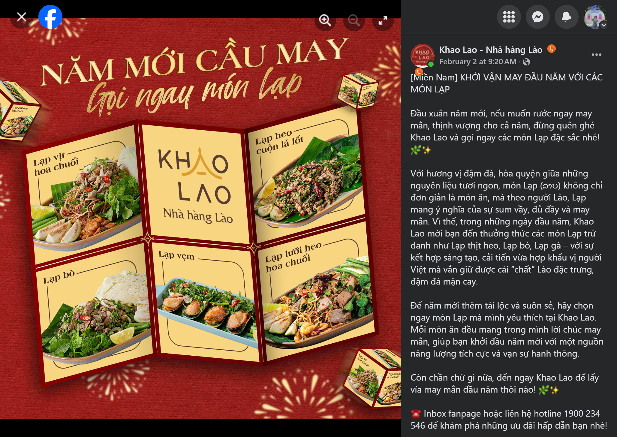 Content quảng cáo món ăn trong các dịp lễ Tết