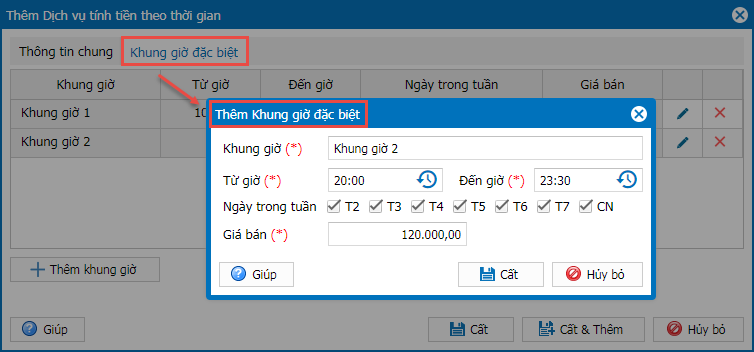 Khung giờ ra vào