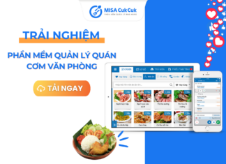 Giá phần mềm quản lý quán cơm văn phòng hiện nay Phần mềm quản lý quán cơm văn phòng
