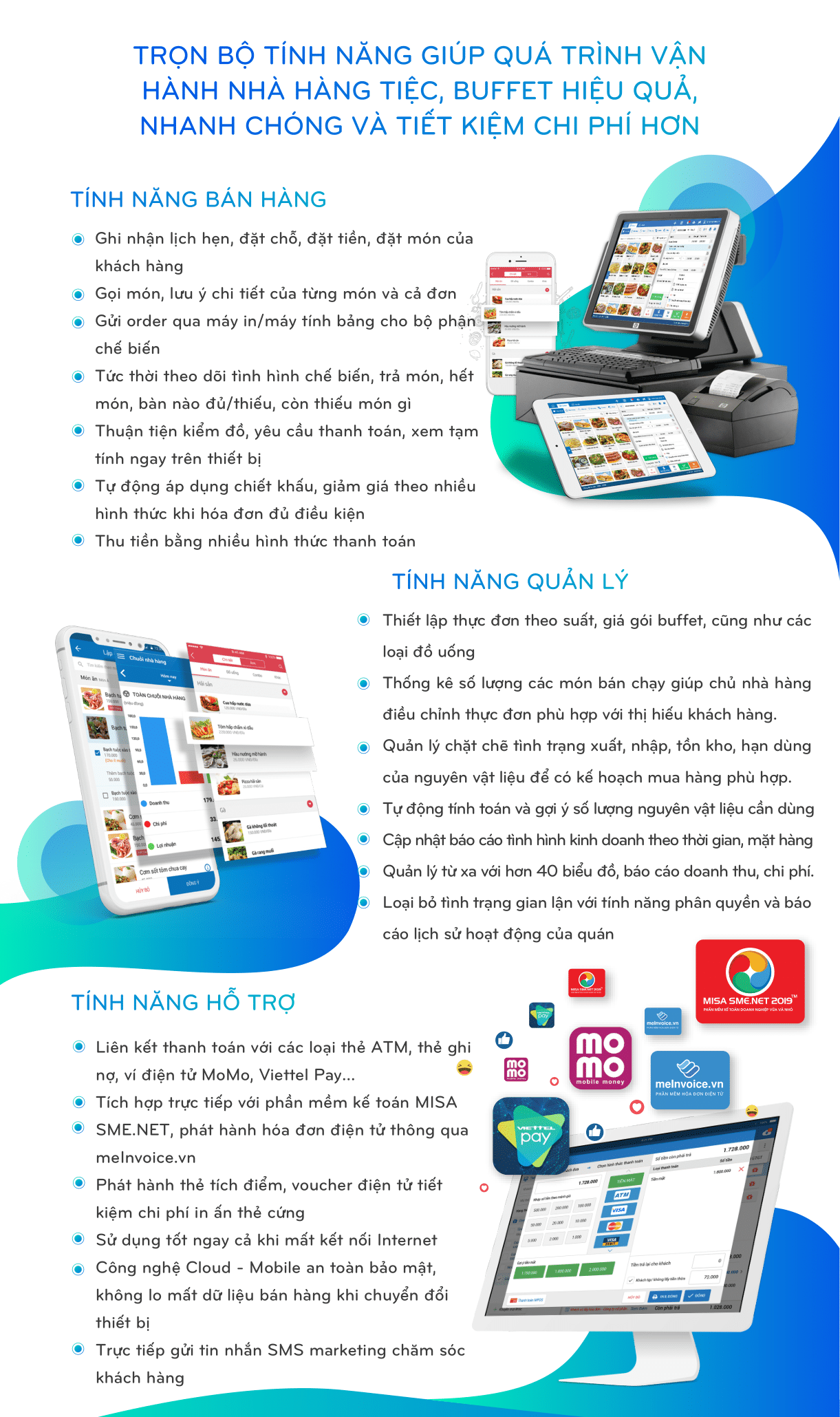 Phần mềm quản lý nhà hàng MISA CukCuk - Sản phẩm công nghệ số 2020