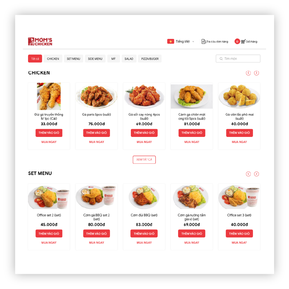 Một website nhà hàng thu hút cần có giao diện đẹp