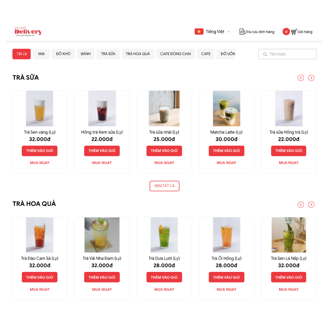 bán hàng trên app giao đồ ăn và website order
