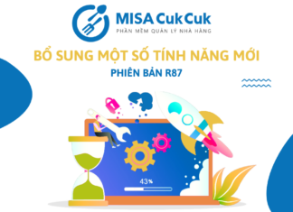 CUKCUK bổ sung một số tính năng mới cực tiện lợi trong phiên bản R87 Cập nhật tính năng mới R87