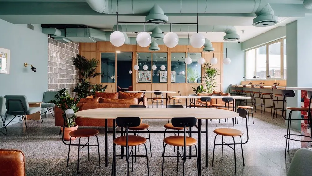 mô hình cafe văn phòng kết hợp co working