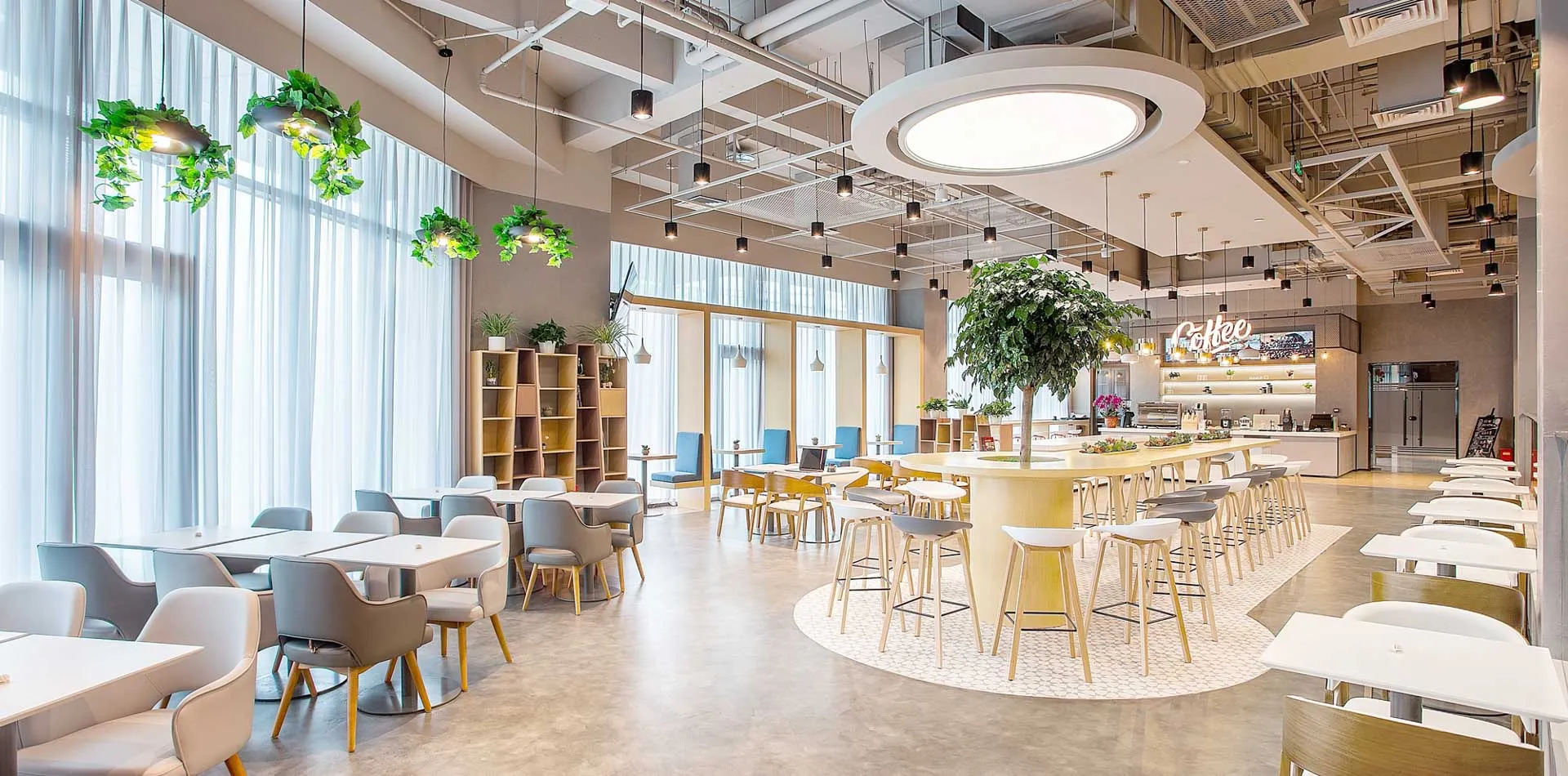 phong cách thiết kế quán cafe văn phòng