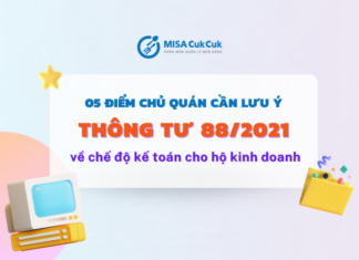5 ĐIỂM chủ quán cần lưu ý trong Thông tư 88/2021 về chế độ kế toán hộ kinh doanh Thông tư 88/2021 về chế độ kế toán hộ kinh doanh