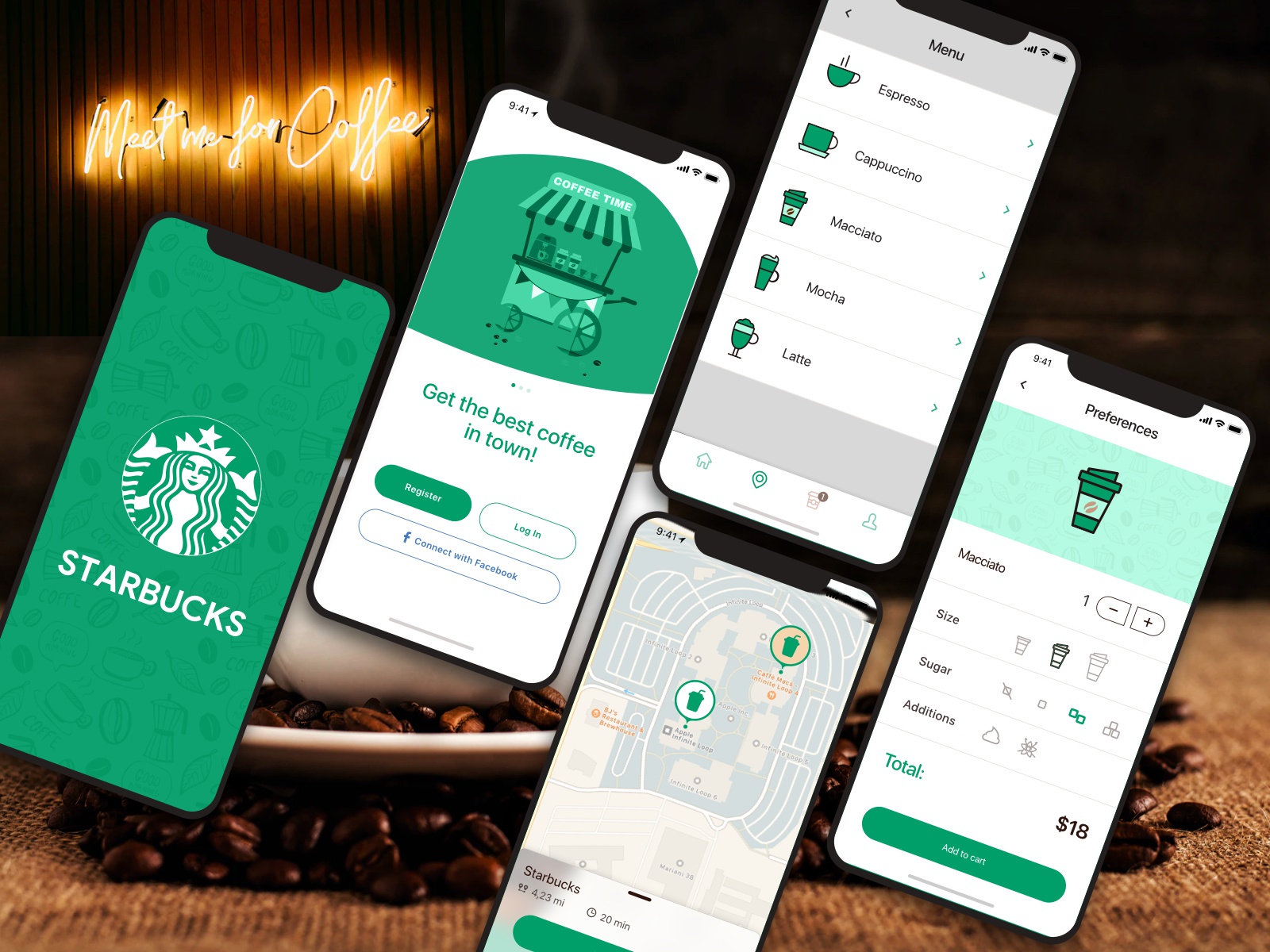 Ứng dụng kinh doanh Starbucks cho mibile