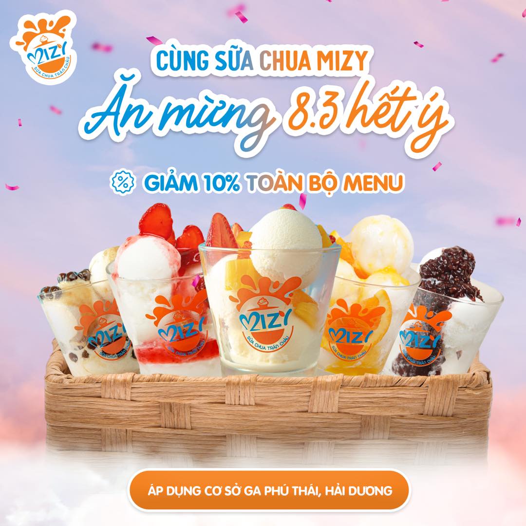 nhượng quyền sữa chua mizy