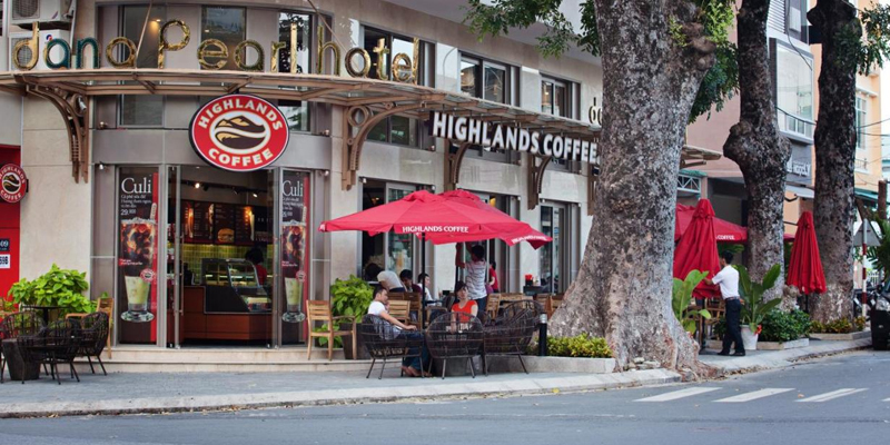 Mặt bằng kinh doanh nhượng quyền Highlands Coffee