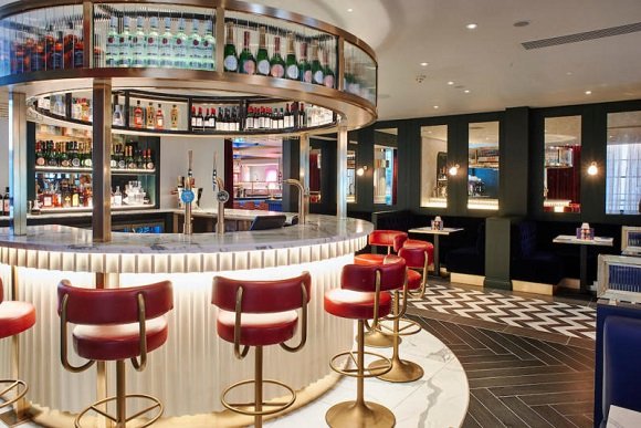 mẫu quầy bar hình chữ C