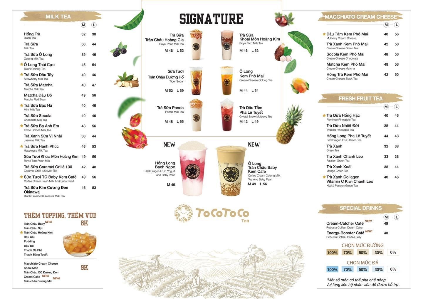Menu TocoToco
