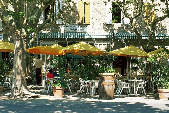 Mẫu quán cafe vỉa hè sân vườn thoáng mát