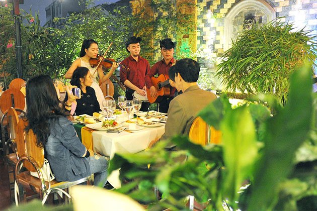 phong cách vườn nướng Hàn Quốc