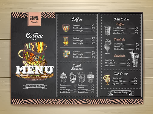 Thiết kế menu mang phong cách riêng