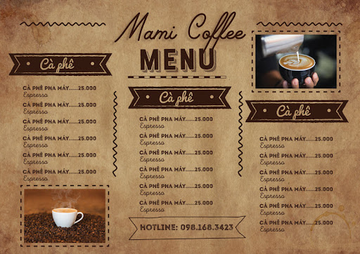 Phong cách thiết kế menu vintage