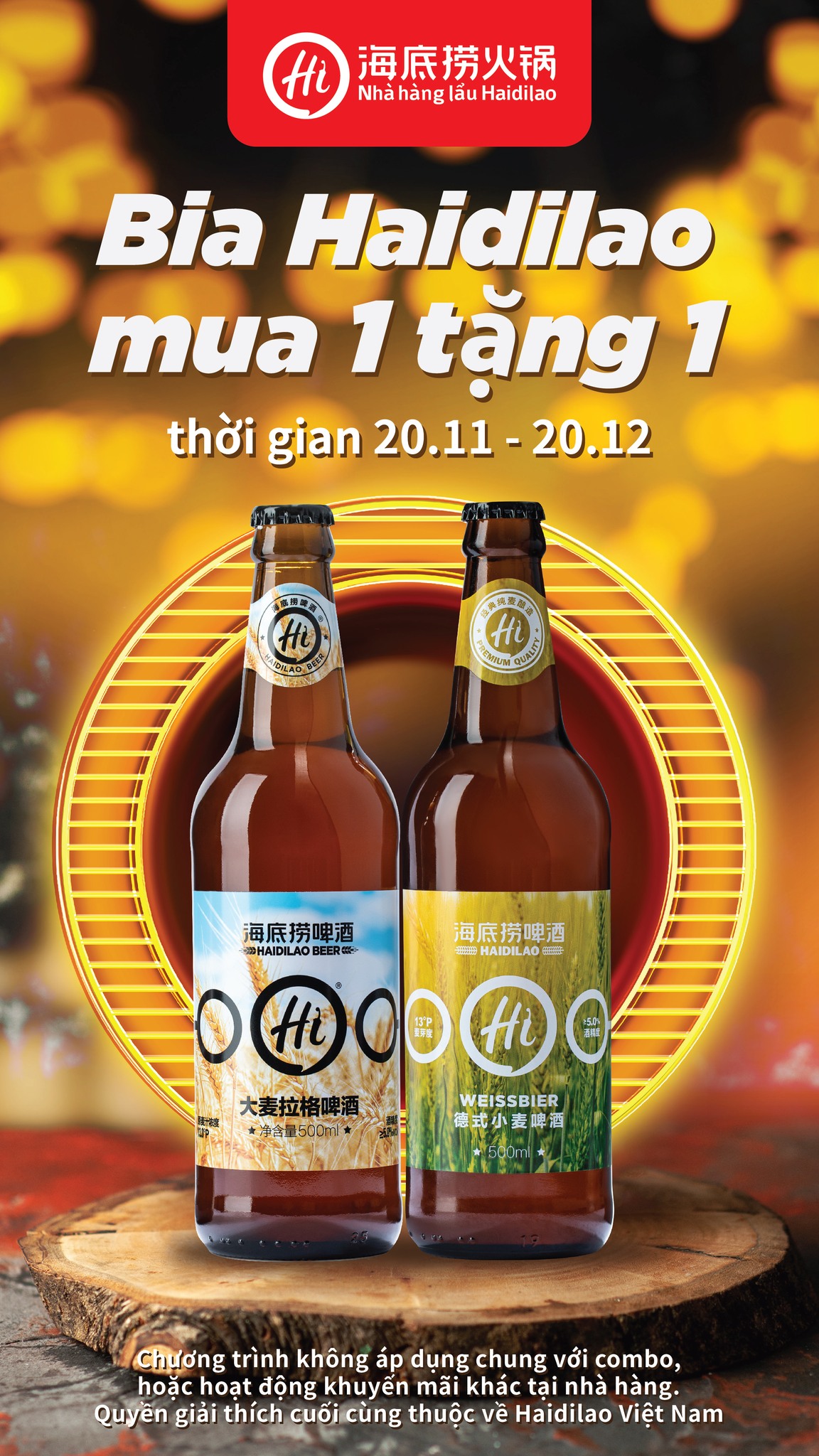 chương trình khuyến mãi haidilao