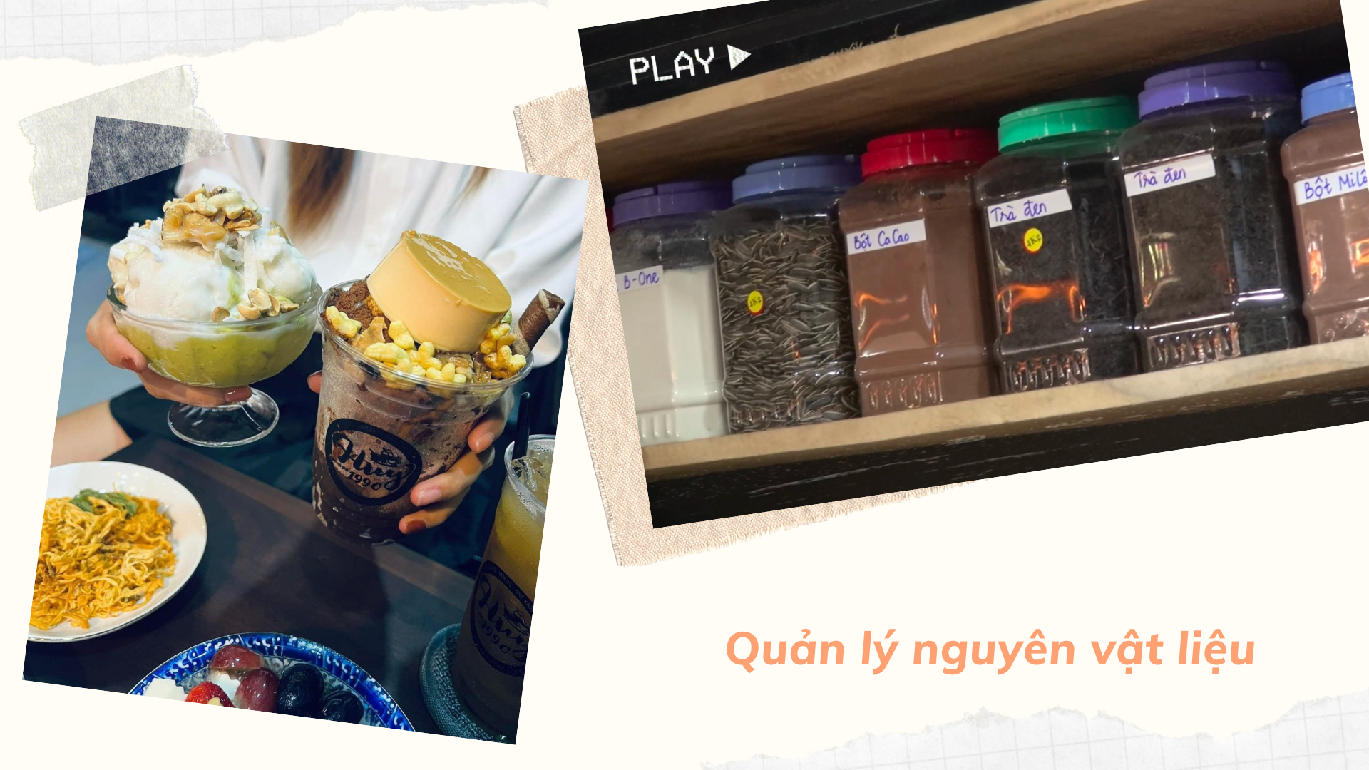 Quản lý kho nguyên vật liệu Tiệm cà phê Huy