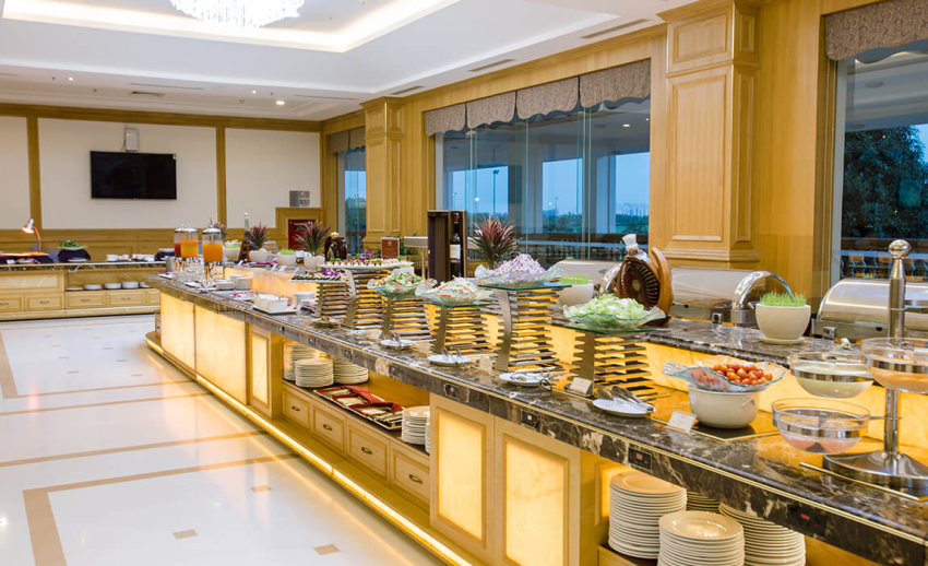 cách sắp xếp bàn tiệc buffet