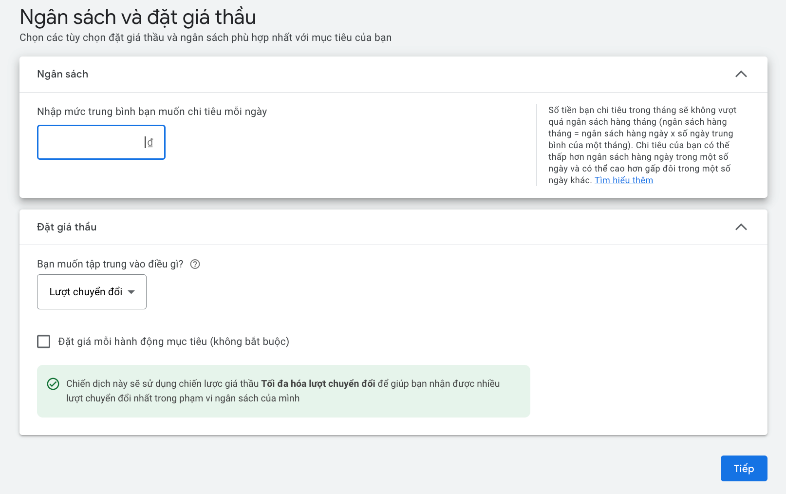 đặt giá thầu