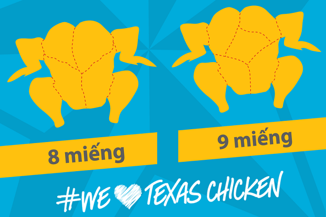 Gà 8 miếng Texas