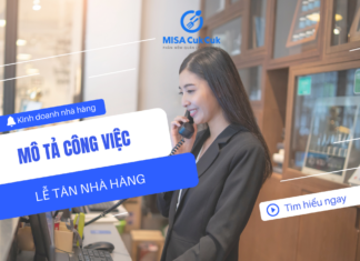 Lễ tân nhà hàng là gì? Mô tả công việc lễ tân nhà hàng đầy đủ Mô tả công việc lễ tân nhà hàng