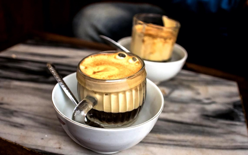 công thức làm cafe trứng