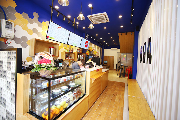 Thiết kế quán trà sữa bánh ngọt