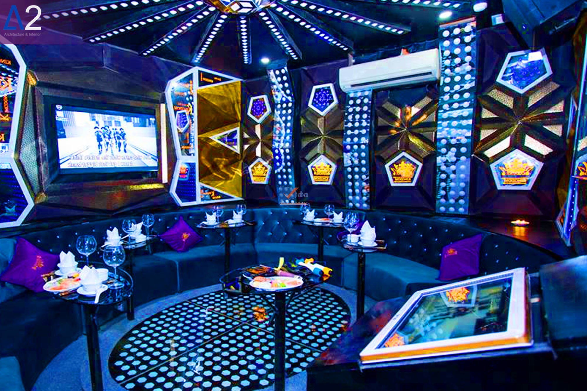 quán karaoke phong cách mini bar