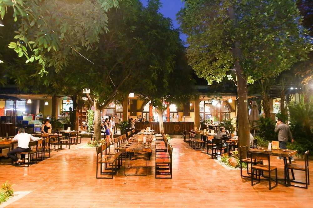 thiết kế quán nhậu sân vườn