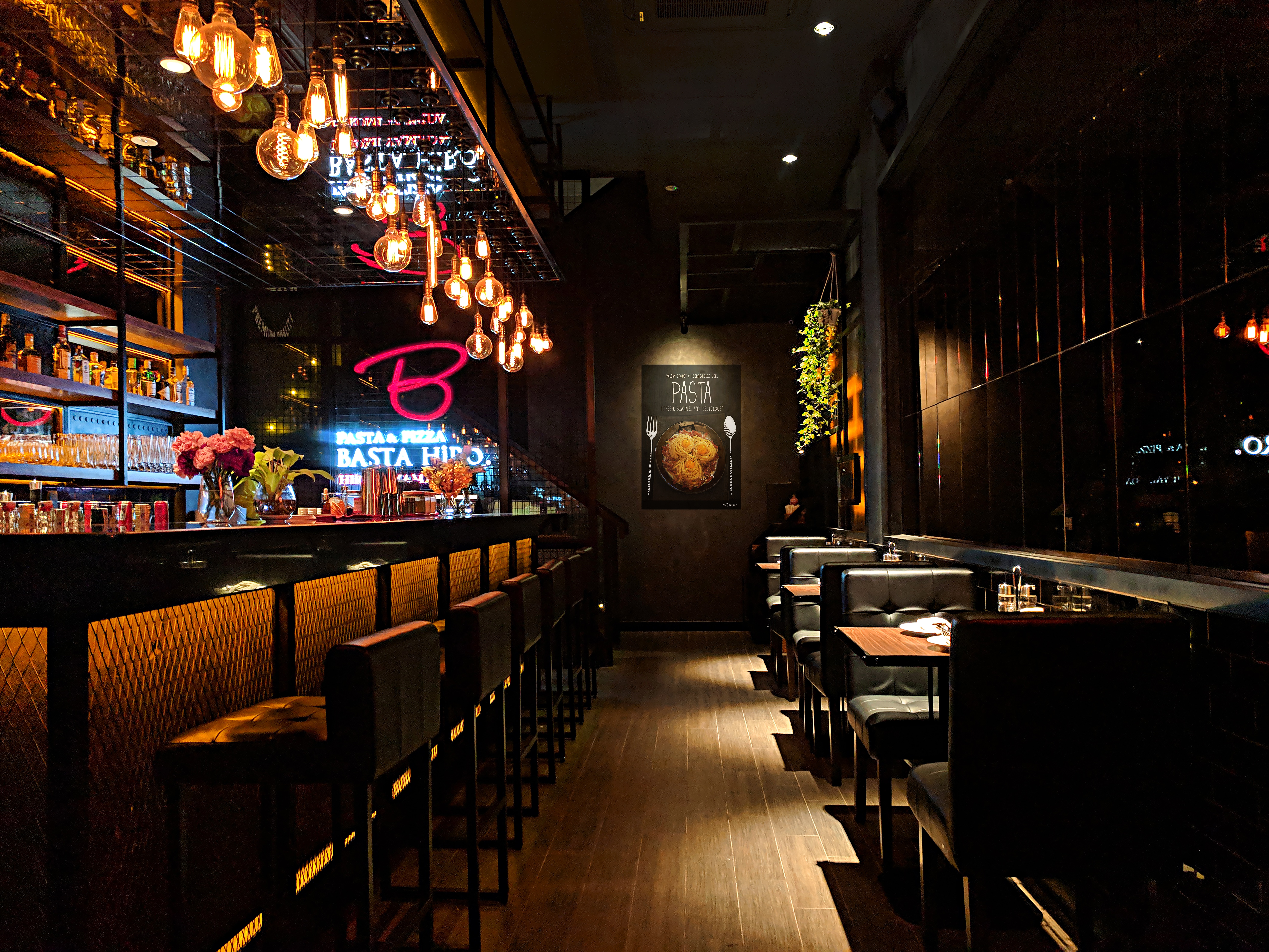 diện tích khi thiết kế quán bar