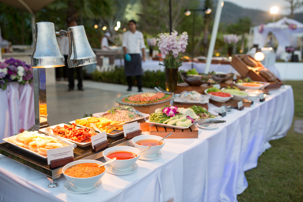 Thiết kế nhà hàng buffet ngoài trời