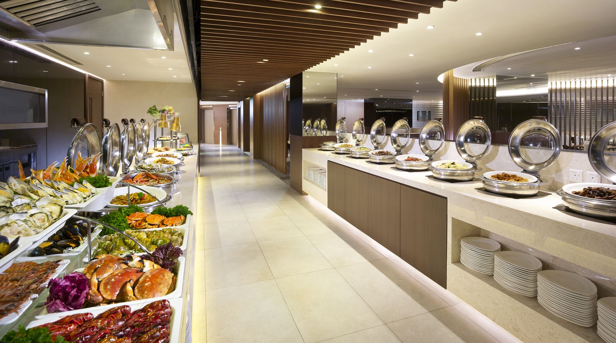 Thiết kế nhà hàng buffet trong nhà