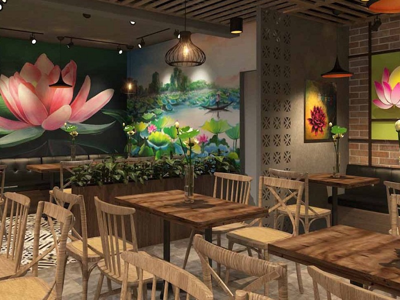 Thiết kế nhà hàng chay