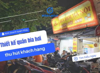 Thiết kế quán bia hơi bình dân thu hút khách hàng