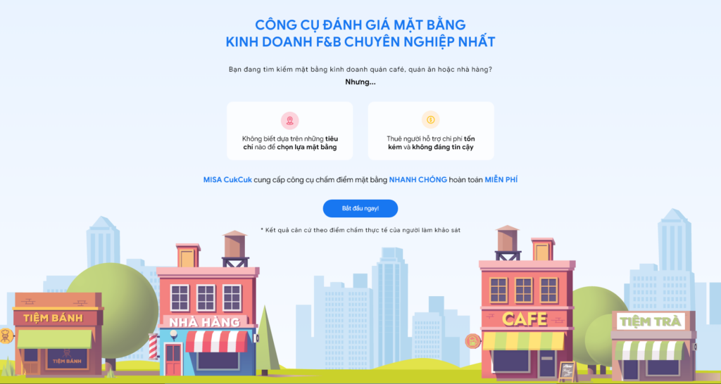 Công cụ chấm điểm mặt bằng