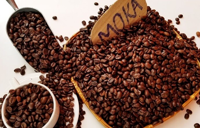 các loại hạt cà phê: cafe Moka