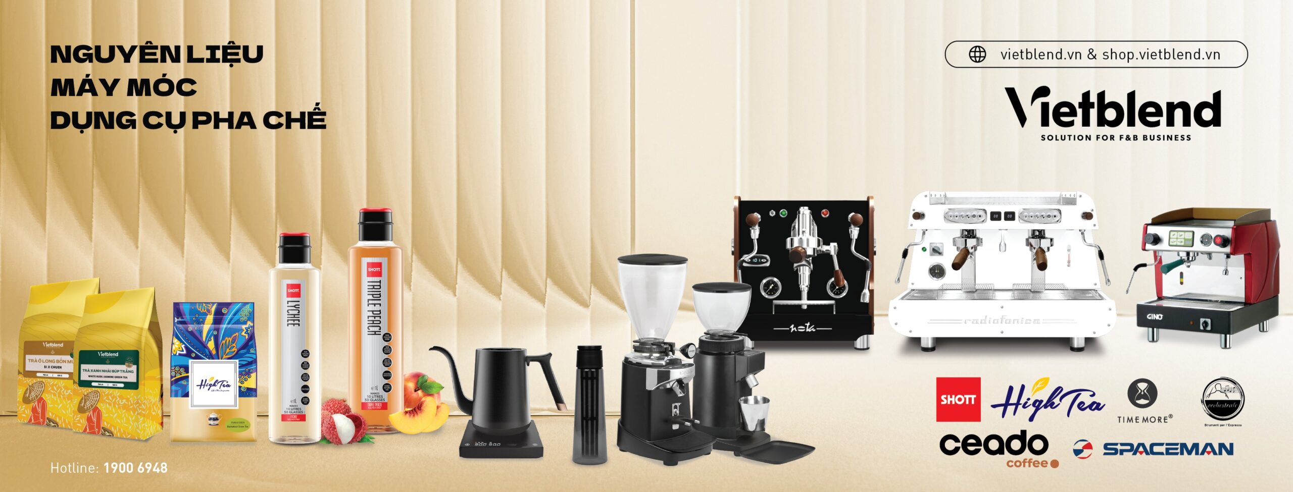 Vietblend - nhà cung cấp nguyên vật liệu cà phê tại miền Bắc