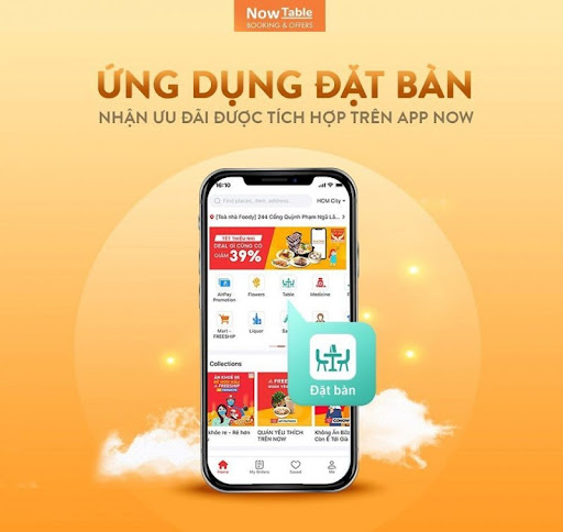 Ứng dụng đặt bàn Now Table