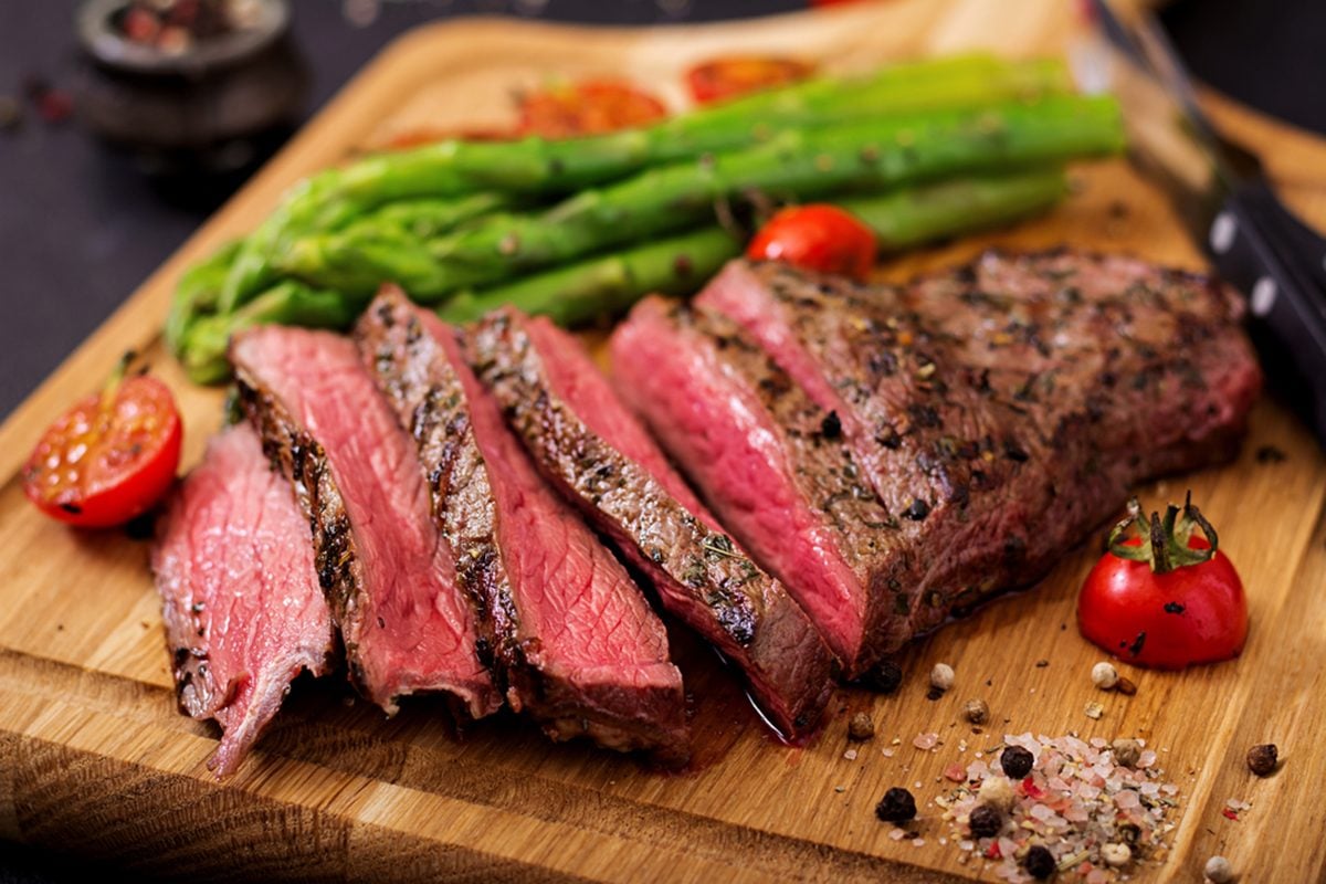 medium rare beef