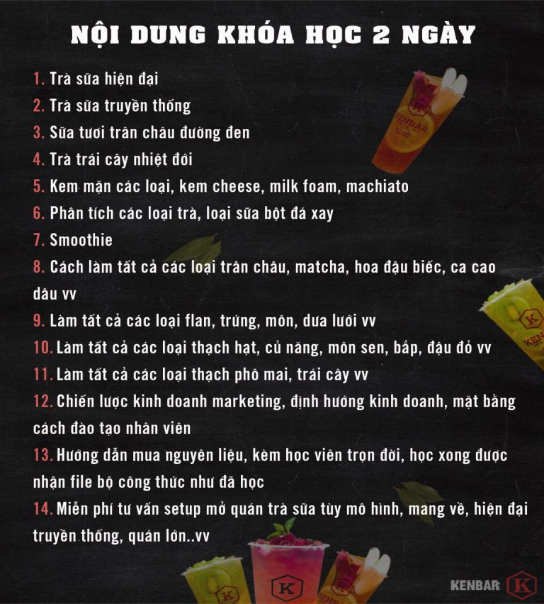 Khóa học pha chế Hồ Chí Minh tại An Thịnh