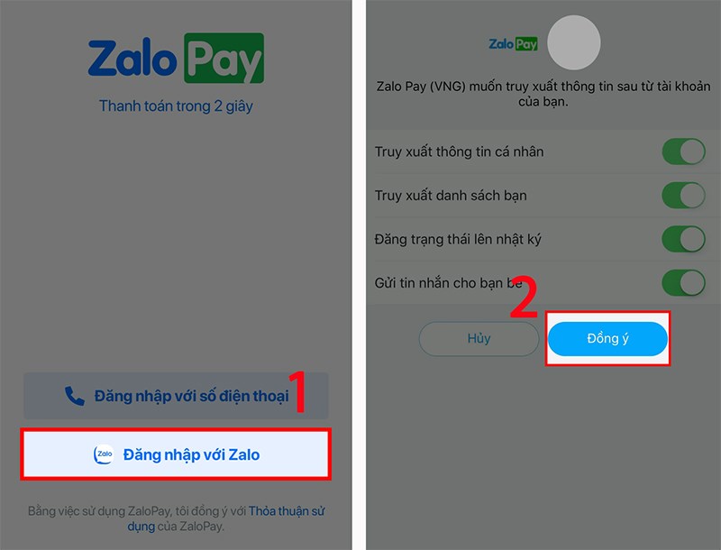 Đăng ký tài khoản zalo pay