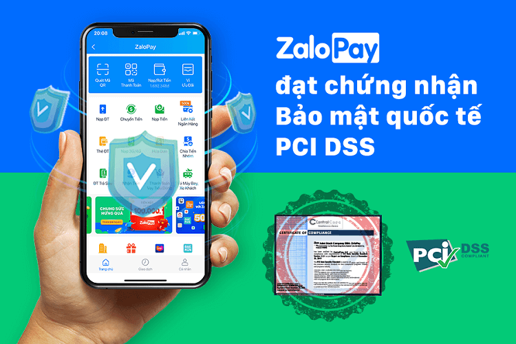 Zalopay đạt tiêu chuẩn mã hoá toàn cầu PCI DSS - level 1