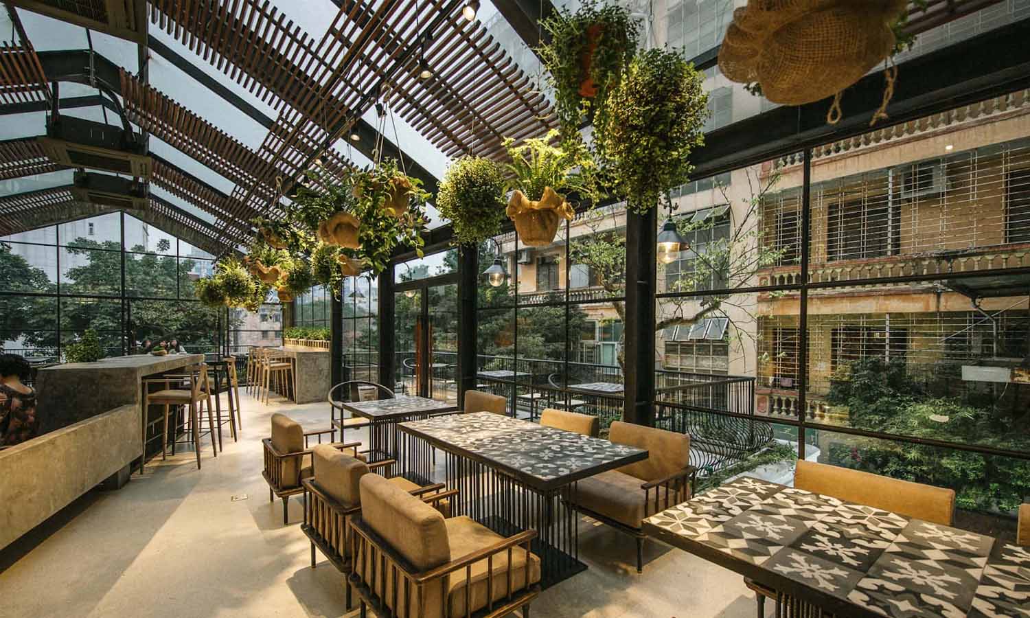 mở quán cafe cây xanh