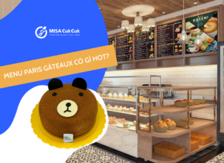 Khám phá Paris Gâteaux menu bánh ngọt và trà sữa có gì hot? Menu Paris Gâteaux