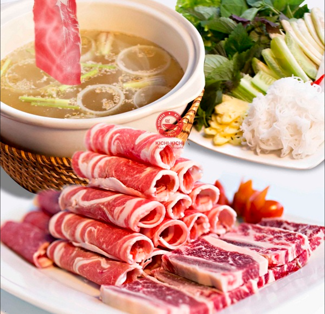 thịt nhúng lẩu kichi kichi